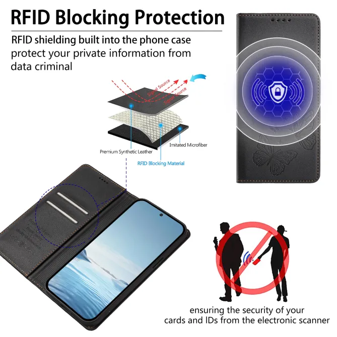 Flip Cover Xiaomi 17T Pro Papillon Simili Cuir Magnétique