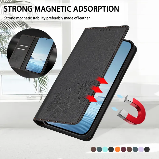 Flip Cover Xiaomi 17T Pro Papillon Simili Cuir Magnétique
