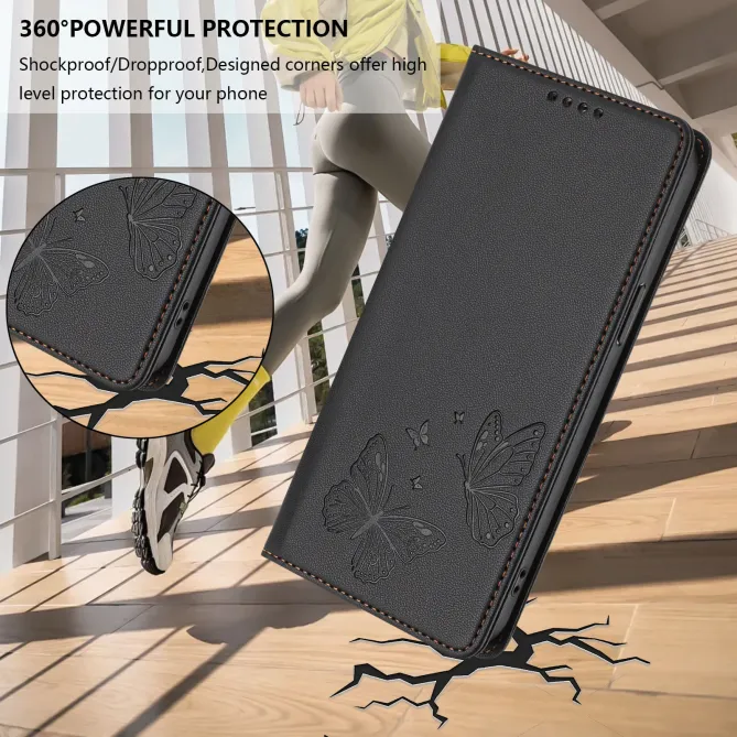 Flip Cover Xiaomi 17T Pro Papillon Simili Cuir Magnétique