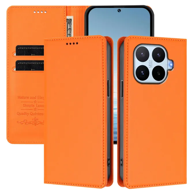 Housse Xiaomi 17T Pro Simili Cuir Grainé Porte-Cartes Surpiqûres Contrastées