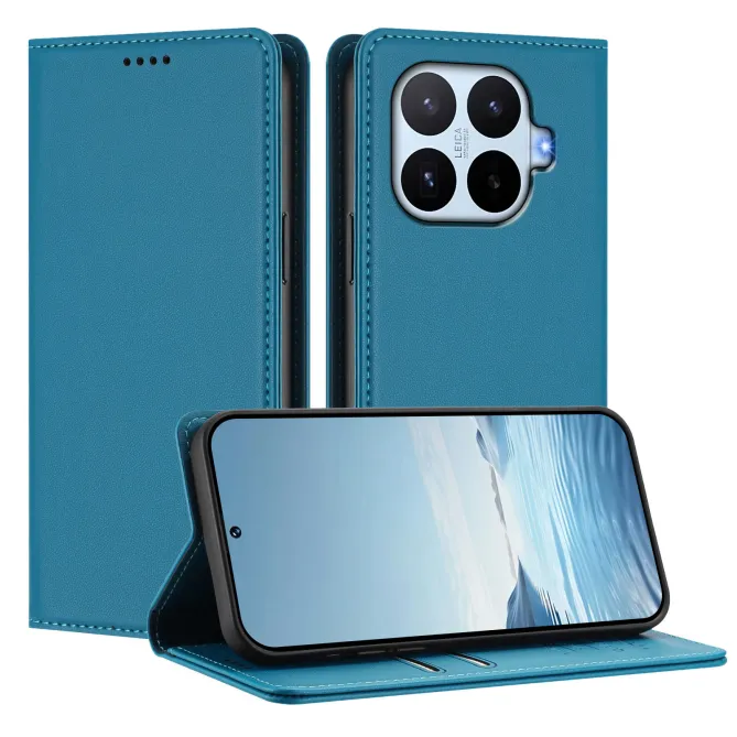 Housse Xiaomi 17T Pro Simili Cuir Grainé Porte-Cartes Surpiqûres Contrastées