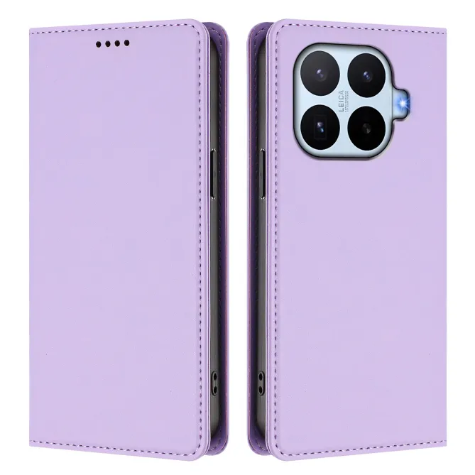 Housse Xiaomi 17T Pro Simili Cuir Grainé Porte-Cartes Surpiqûres Contrastées
