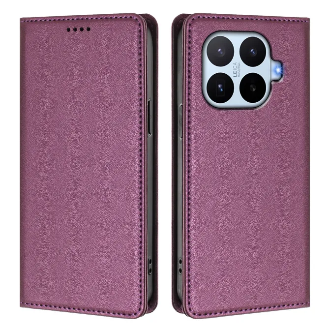 Housse Xiaomi 17T Pro Simili Cuir Grainé Porte-Cartes Surpiqûres Contrastées