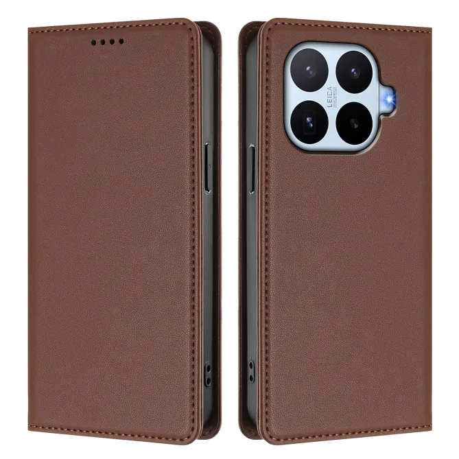 Housse Xiaomi 17T Pro Simili Cuir Grainé Porte-Cartes Surpiqûres Contrastées