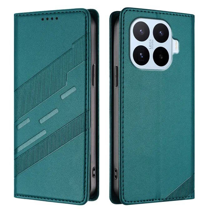 Flip Cover Xiaomi 17T Pro Lignes Structurées avec Porte-Cartes
