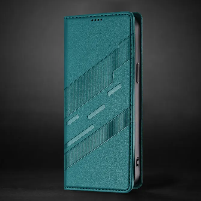 Flip Cover Xiaomi 17T Pro Lignes Structurées avec Porte-Cartes
