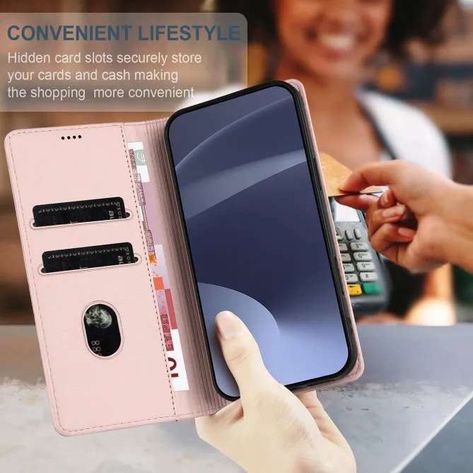 Flip Cover Xiaomi 17T Pro Lignes Structurées avec Porte-Cartes