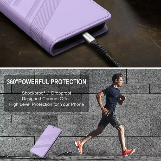 Flip Cover Xiaomi 17T Pro Lignes Structurées avec Porte-Cartes