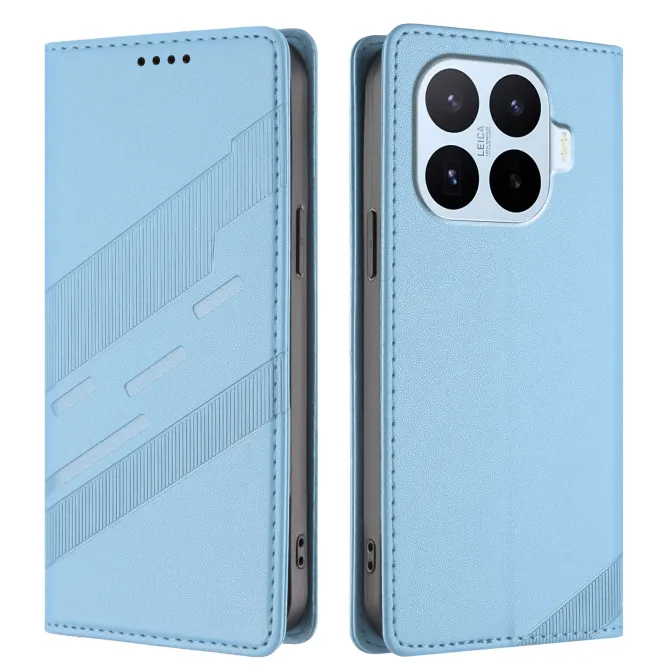 Flip Cover Xiaomi 17T Pro Lignes Structurées avec Porte-Cartes