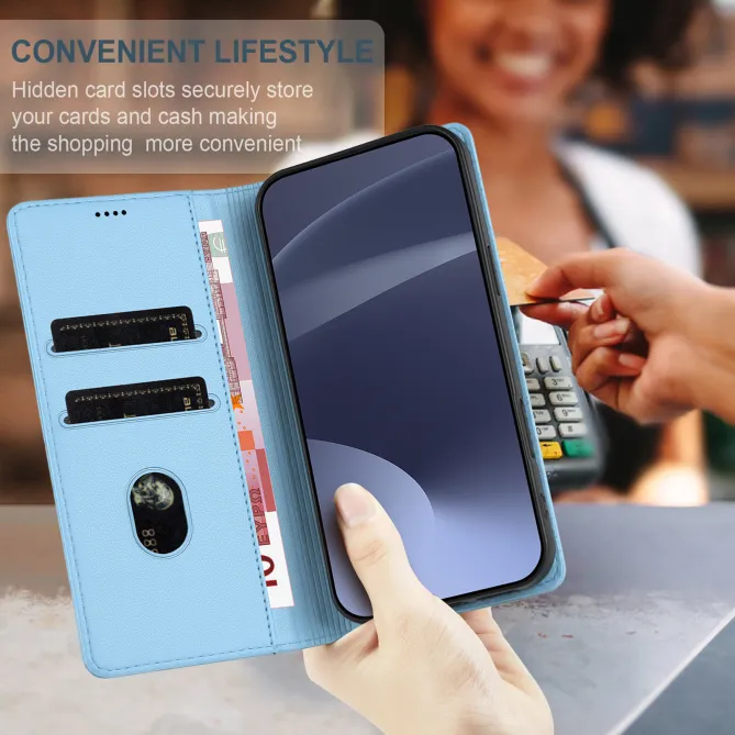 Flip Cover Xiaomi 17T Pro Lignes Structurées avec Porte-Cartes