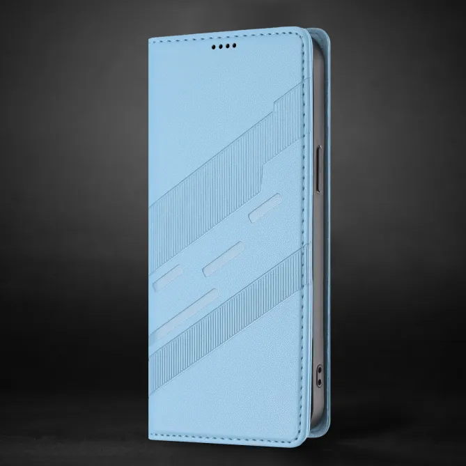 Flip Cover Xiaomi 17T Pro Lignes Structurées avec Porte-Cartes