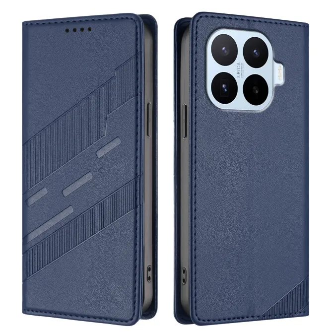 Flip Cover Xiaomi 17T Pro Lignes Structurées avec Porte-Cartes
