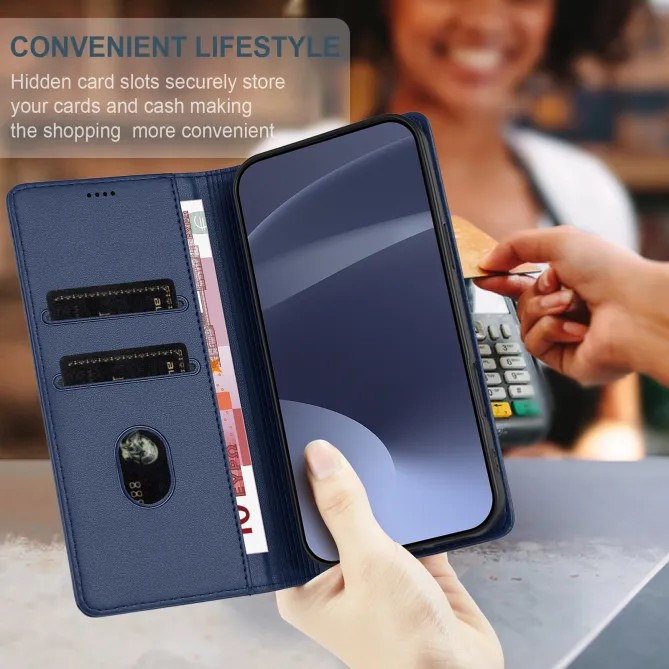 Flip Cover Xiaomi 17T Pro Lignes Structurées avec Porte-Cartes