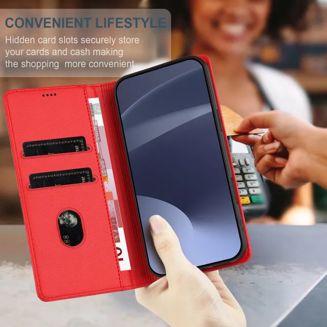Flip Cover Xiaomi 17T Pro Lignes Structurées avec Porte-Cartes