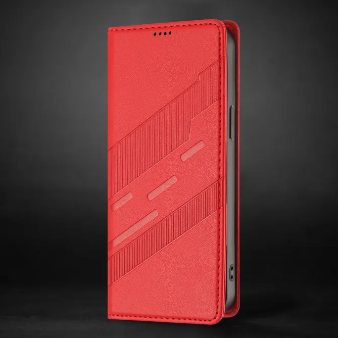 Flip Cover Xiaomi 17T Pro Lignes Structurées avec Porte-Cartes