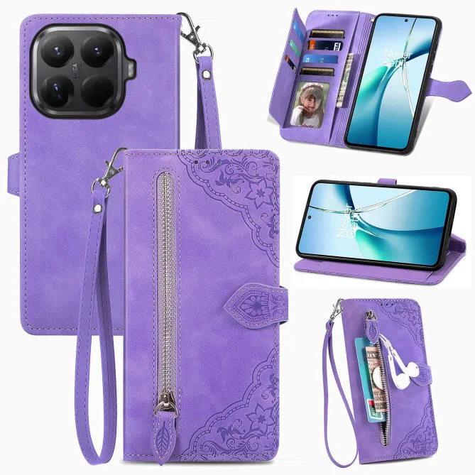 Housse Xiaomi 17T Pro Zippée Mandala Lanière