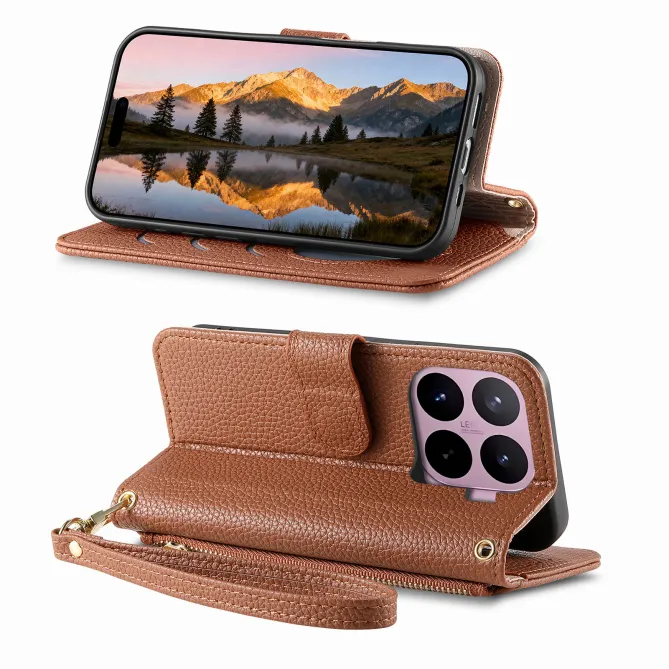 Housse Xiaomi 17T Pro Wallet Cœur Zippé