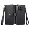 Housse Xiaomi 17T Pro Cœur Gravé Zippé Anti-RFID