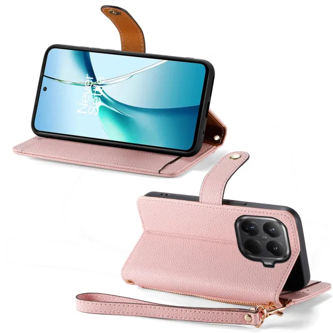 Housse Xiaomi 17T Pro Cœur Gravé Zippé Anti-RFID