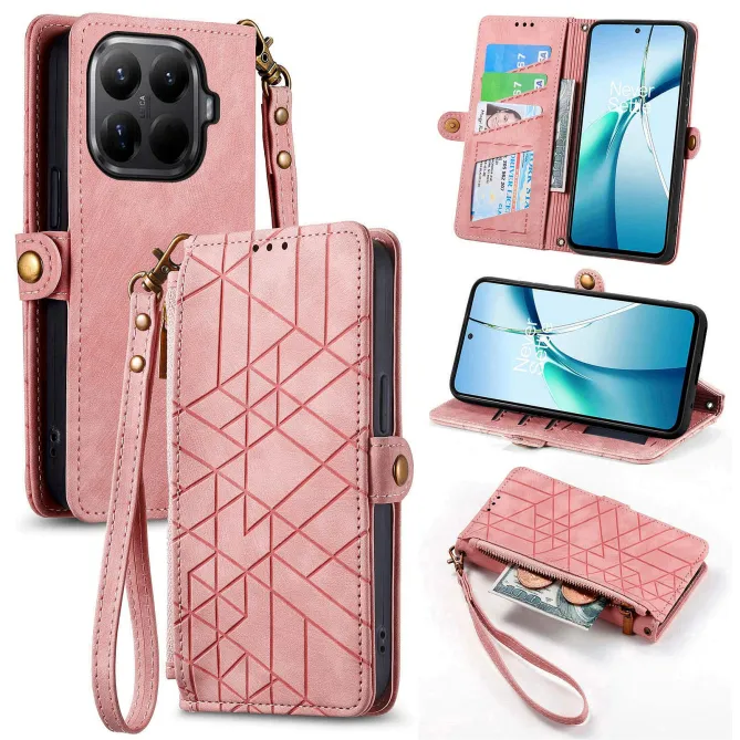 Housse Xiaomi 17T Pro Géométrie Zippée Lanière
