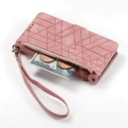 Housse Xiaomi 17T Pro Géométrie Zippée Lanière