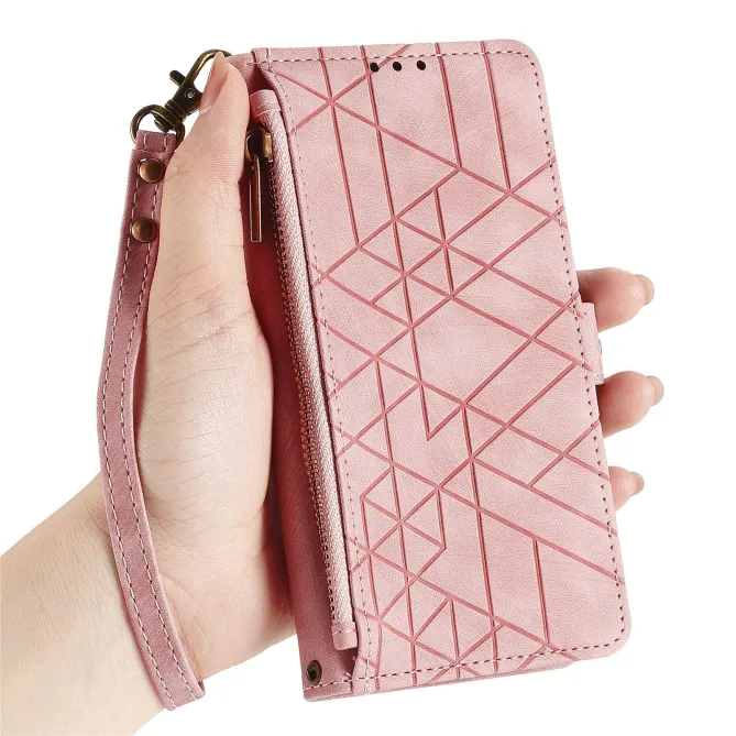 Housse Xiaomi 17T Pro Géométrie Zippée Lanière