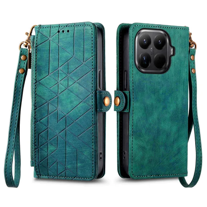 Housse Xiaomi 17T Pro Géométrie Zippée Lanière