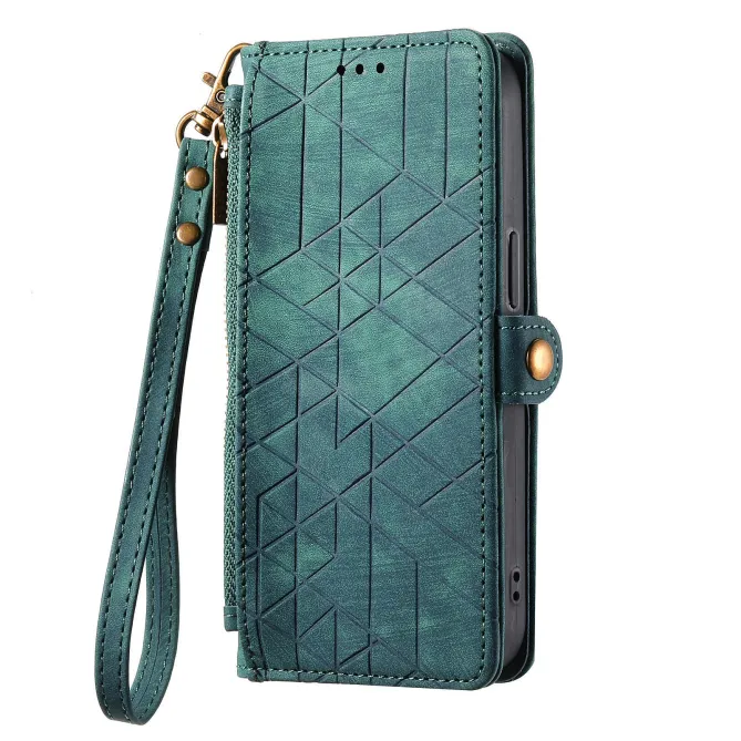 Housse Xiaomi 17T Pro Géométrie Zippée Lanière