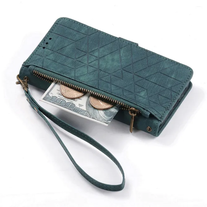 Housse Xiaomi 17T Pro Géométrie Zippée Lanière