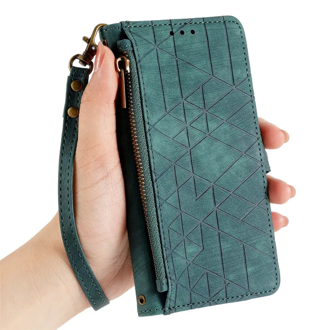 Housse Xiaomi 17T Pro Géométrie Zippée Lanière
