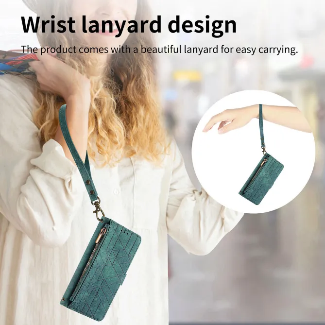 Housse Xiaomi 17T Pro Géométrie Zippée Lanière