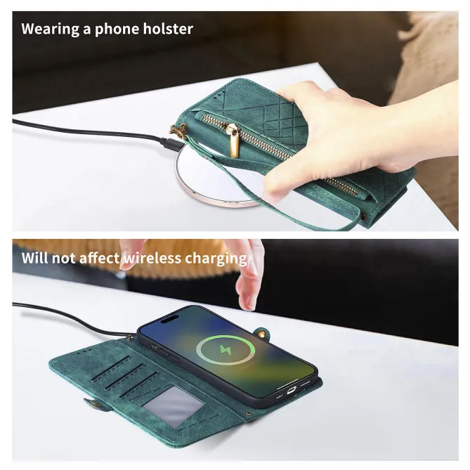 Housse Xiaomi 17T Pro Géométrie Zippée Lanière