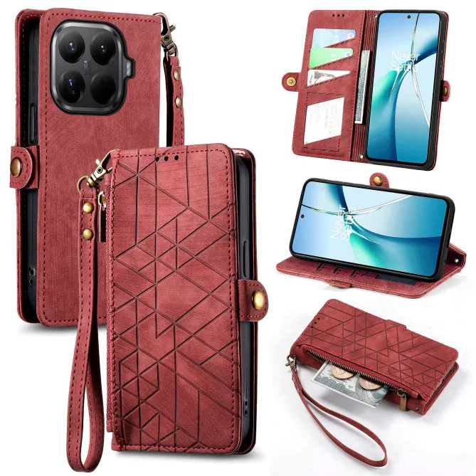 Housse Xiaomi 17T Pro Géométrie Zippée Lanière