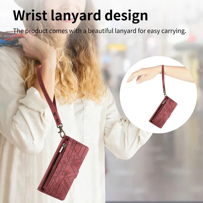 Housse Xiaomi 17T Pro Géométrie Zippée Lanière