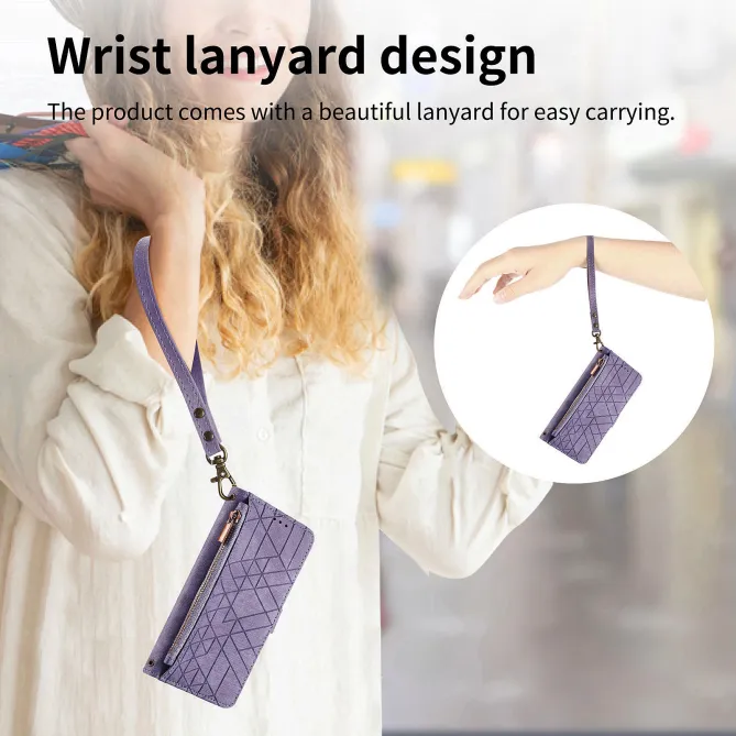 Housse Xiaomi 17T Pro Géométrie Zippée Lanière