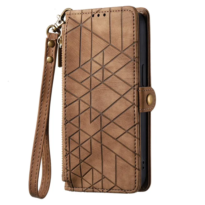 Housse Xiaomi 17T Pro Géométrie Zippée Lanière