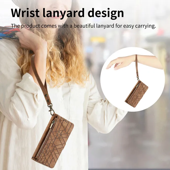 Housse Xiaomi 17T Pro Géométrie Zippée Lanière
