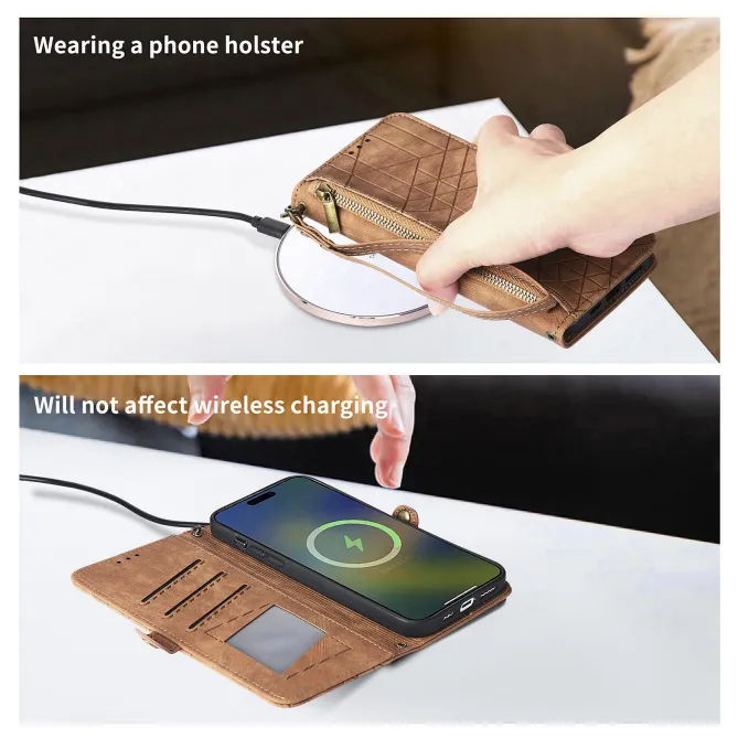 Housse Xiaomi 17T Pro Géométrie Zippée Lanière