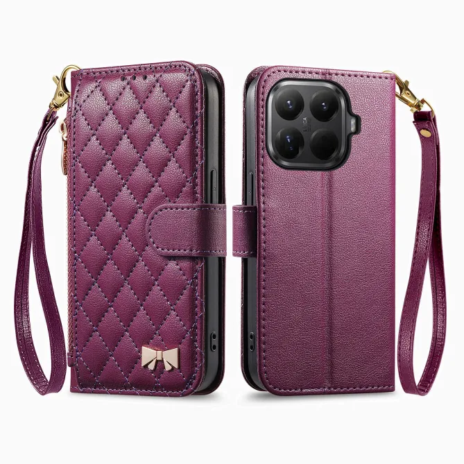 Housse Xiaomi 17T Pro Matelassée Nœud Zippée