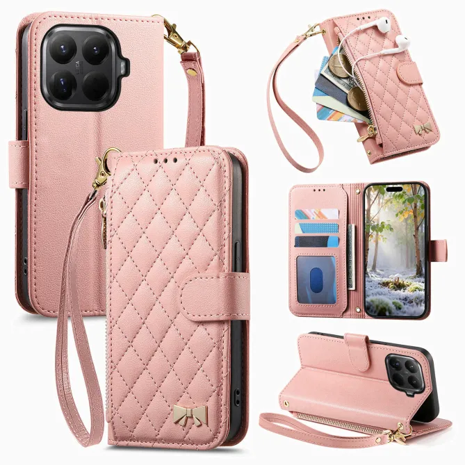 Housse Xiaomi 17T Pro Matelassée Nœud Zippée