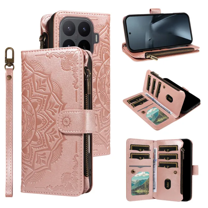 Housse Xiaomi 17T Pro Mandala Zippée 9 Cartes