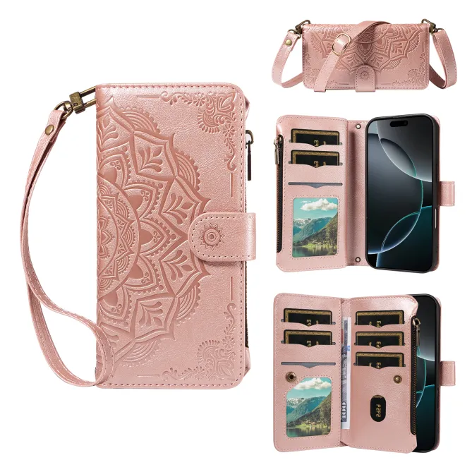 Housse Xiaomi 17T Pro Mandala Zippée 9 Cartes