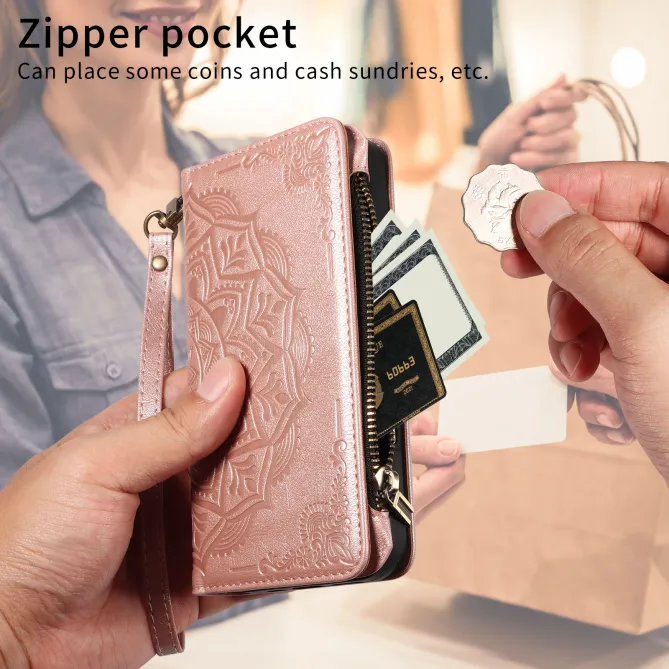 Housse Xiaomi 17T Pro Mandala Zippée 9 Cartes