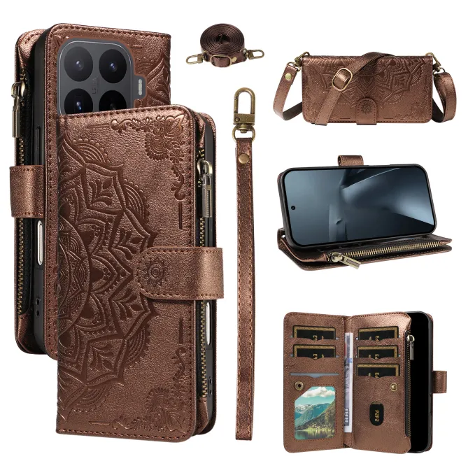 Housse Xiaomi 17T Pro Mandala Zippée 9 Cartes