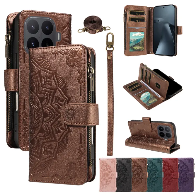 Housse Xiaomi 17T Pro Mandala Zippée 9 Cartes