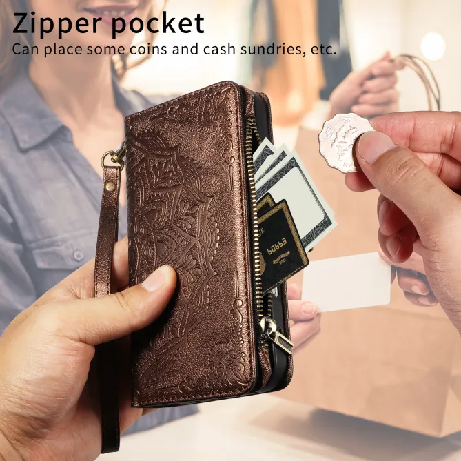 Housse Xiaomi 17T Pro Mandala Zippée 9 Cartes