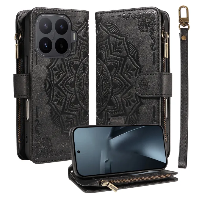 Housse Xiaomi 17T Pro Mandala Zippée 9 Cartes