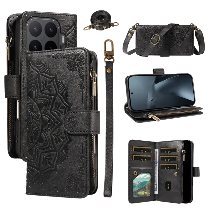 Housse Xiaomi 17T Pro Mandala Zippée 9 Cartes