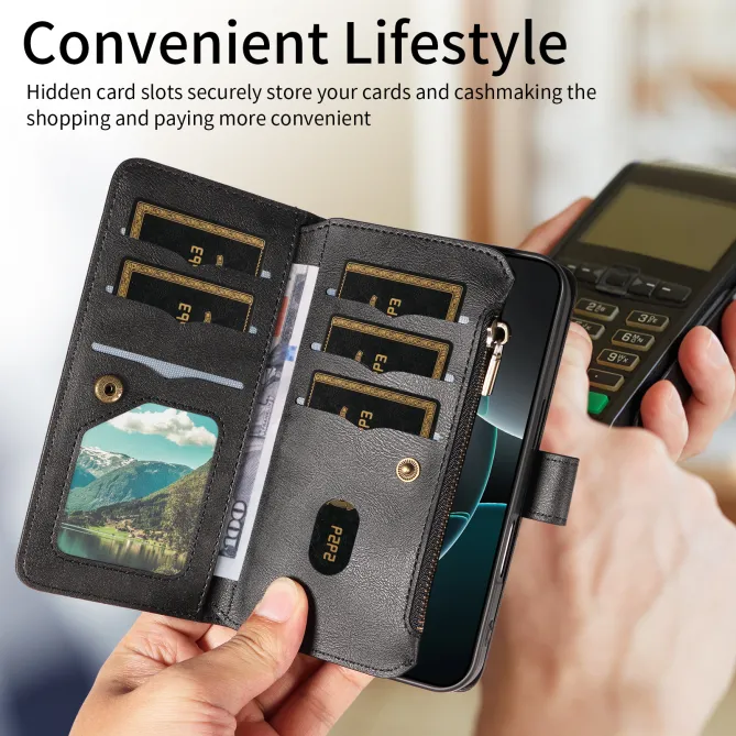 Housse Xiaomi 17T Pro Mandala Zippée 9 Cartes