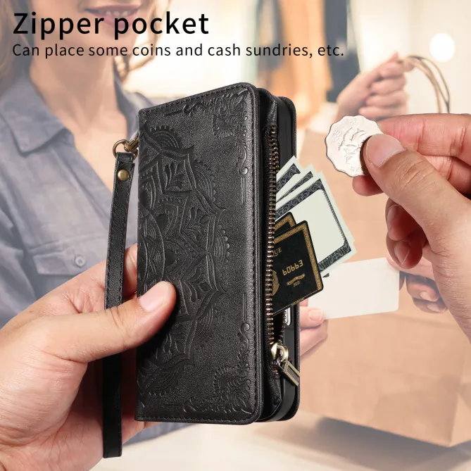 Housse Xiaomi 17T Pro Mandala Zippée 9 Cartes